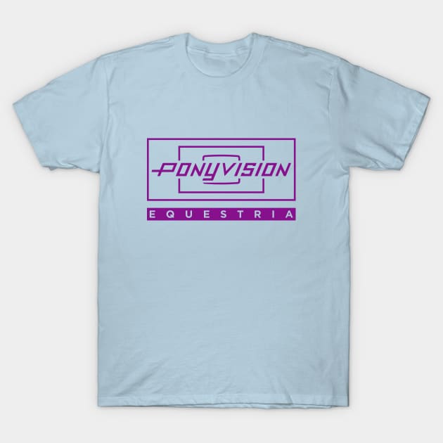 Ponyvision in Purple T-Shirt by Ekliptik